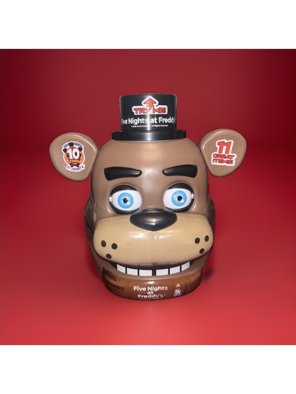 FNAF 10th Anniversary Animatronic Freddy Head Talking Flashing Light Sound Bank